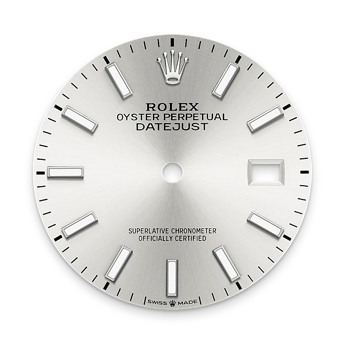 rolex M126200-0002   - Il quadrante argentato