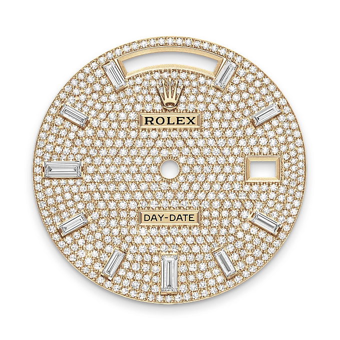 rolex M228398TBR-0036   - Il quadrante con pavé di diamanti